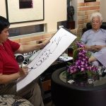 Cù Huy Hà Vũ vẽ chân dung Phạm Duy