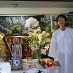 Duy Cường trước linh cửu nhạc sĩ Phạm Duy