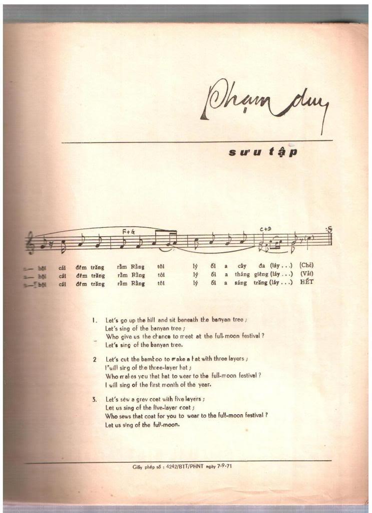 Hát Hội Trăng Rằm - Phạm Duy