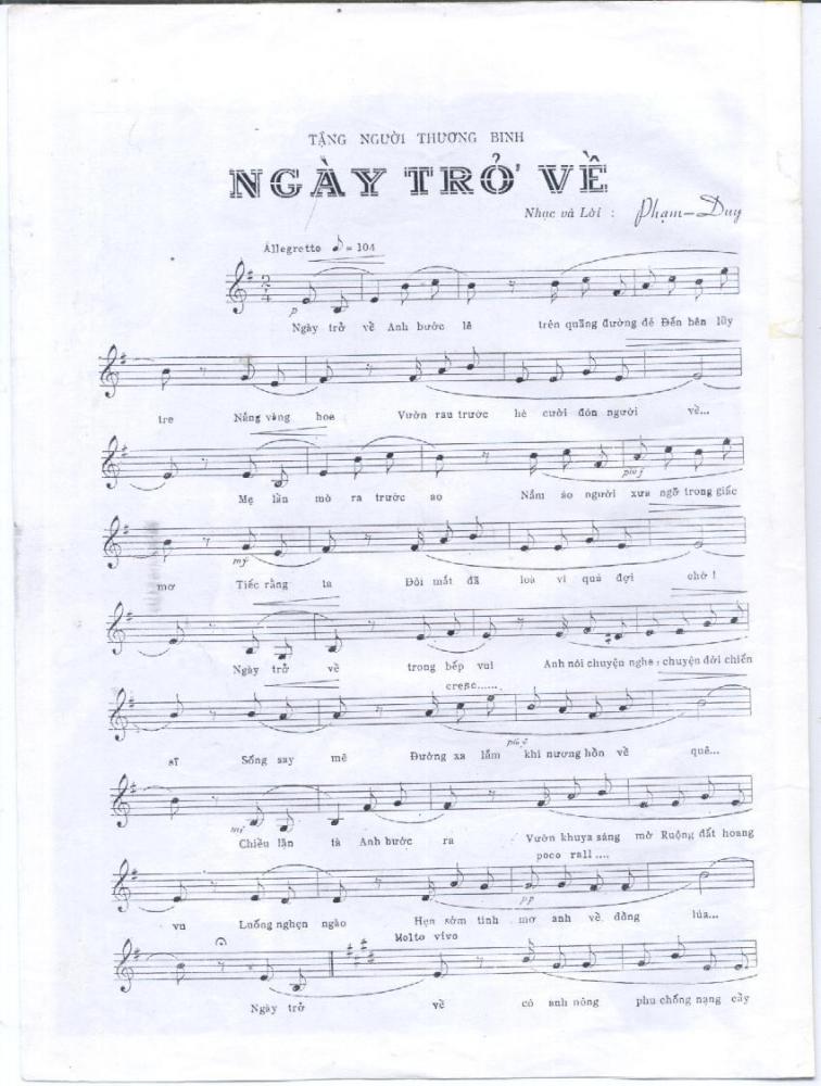 Ngày Trở Về - Phạm Duy