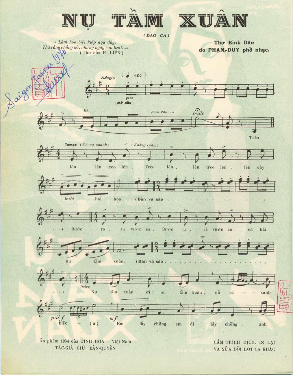 Nụ Tầm Xuân - Phạm Duy