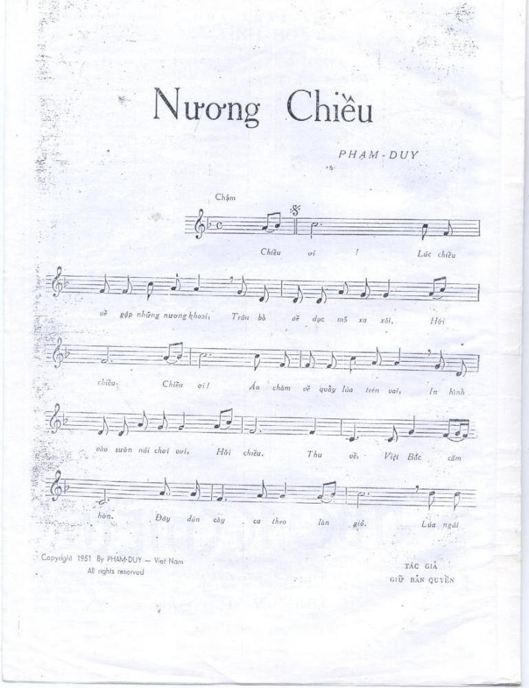 Nương Chiều - Phạm Duy